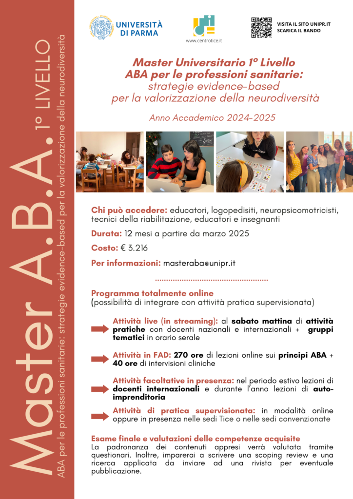 MASTER ABA <br>con l'Università degli Studi di Parma - Centro Tice